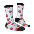 thumbnail image 4 of Yiaed Strawberry Print Great elasticity Crew Socks Sports socks for Men and Women, 4 of 5