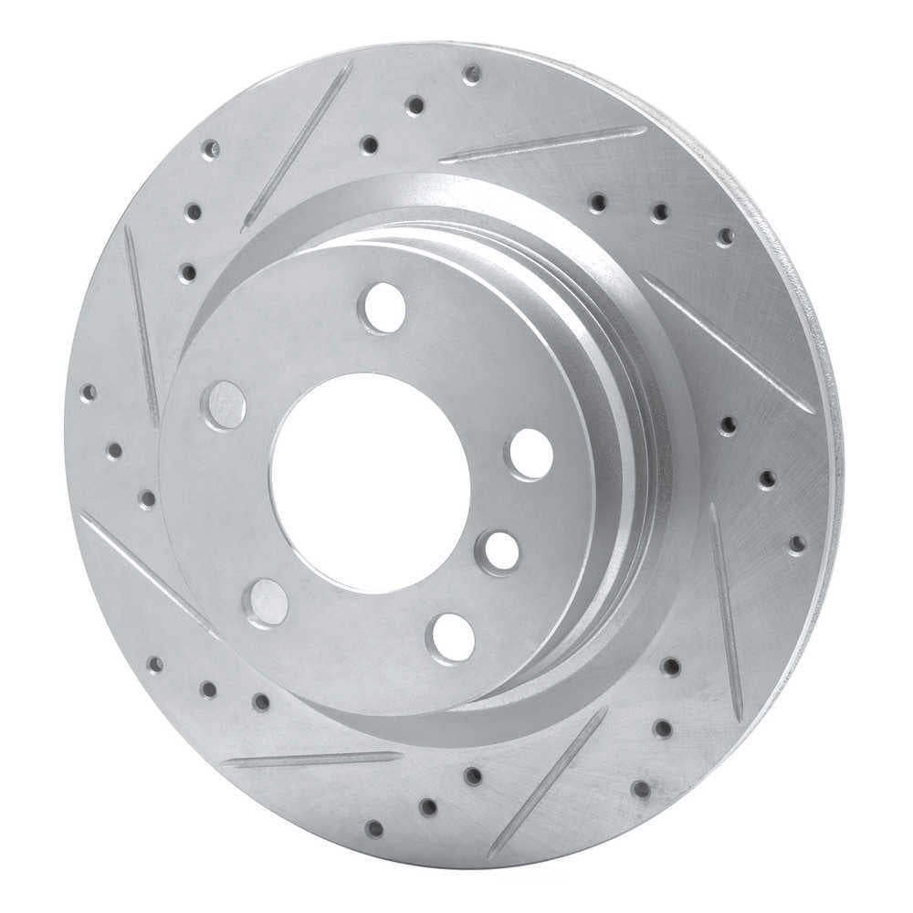 Dynamic Friction Company 631-31111L DFC Brake Rotor - Drilled And Slotted - Silver