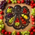 thumbnail image 4 of Halloween Octopus Charcuterie Platter, Ocean Themed Cheese Bread Board, Octopus Design Wooden Tray for Meat Cheese Fruit, A Novelty Present for Seafood Lovers, 4 of 8