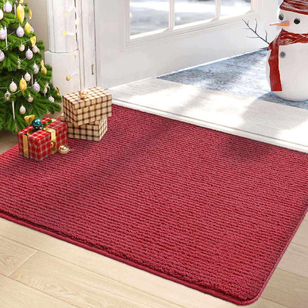 Door Mat Indoor Rug Inside Front Entrance NonSlip Low Profile Washable for Entryway.