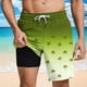 thumbnail image 2 of Pantalones Cortos Casuales para Hombre Imprimir con Bolsillos Pantalones de Playa de Cintura Elástica, Pantalones Cortos de Cintura Elástica para Hombre, 2 of 8