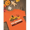 thumbnail image 5 of Tstars I'm Digging Halloween Pumpkin Tractor T-Shirt for Toddler Kids - Cute and Fun Halloween Outfit, 5 of 7