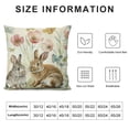 thumbnail image 5 of Happy Hello Spring Flowers Throw Pillow Covers Pink Cushion Case Decoration for Sofa, 5 of 5