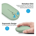 thumbnail image 4 of Mouse Inalámbrico Recargable Con Alfombrilla De Mouse Eo Safe Imports Verde, 4 of 5