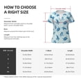 thumbnail image 4 of Uemuo Turtle Drawing Women's Deep V-Neck Low Cut Tops - Casual Loose Fit with Stainless Steel Loop, Soft, Breathable, Perfect for Office, Travel, and Daily Wear-Small, 4 of 5