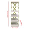 thumbnail image 3 of Czzoypi Shoe Rack Multi Layer Shoe Rack Household Small Shoe Cabinet Economic Dormitory Door Shoe Rack Installation Folding Shoe Cabinet, 3 of 5