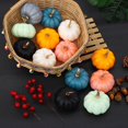 thumbnail image 5 of 1PC Small Pumpkins for Decorating - Small Fall Decorative Pumpkins, Artificial Pumpkins for Halloween Decor Thanksgiving Decor, Autumn Halloween Home Party Thanksgiving Party Holiday Decor, 5 of 9