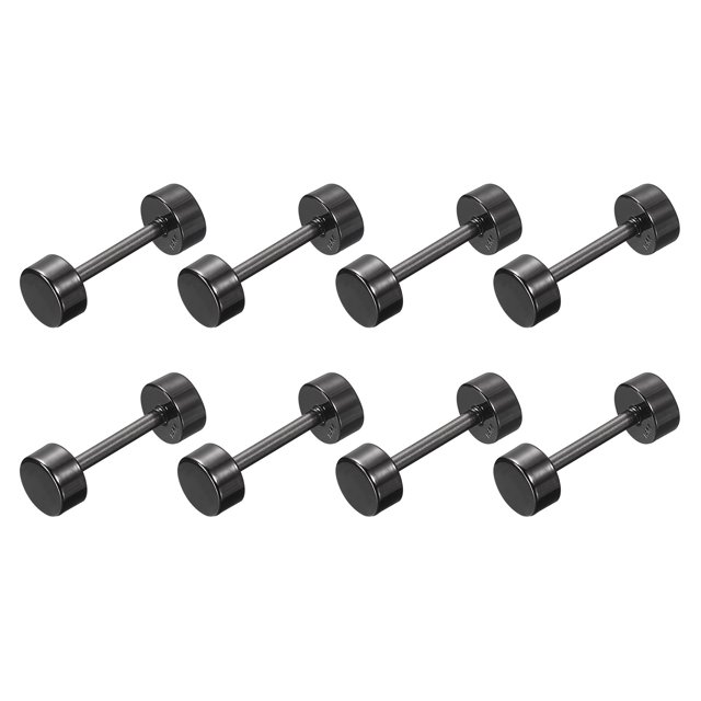 Unique Bargains 8Pack Métal Sac Sangle Connecter Boucles, 19x29mm Bourse Vis Rivets de Fixation (Noir Métallique)
