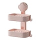 thumbnail image 2 of Perfume Plastic Suction Cup Soap Box Punch-free Wall-mounted Household Washbasin Soap Soap Box Wall-mounted Soap Box, 2 of 3