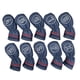thumbnail image 5 of Paquete de 10 fundas para palos de golf, fundas impermeables para wedges de golf y fundas para hierros de golf. Azul, 5 of 9