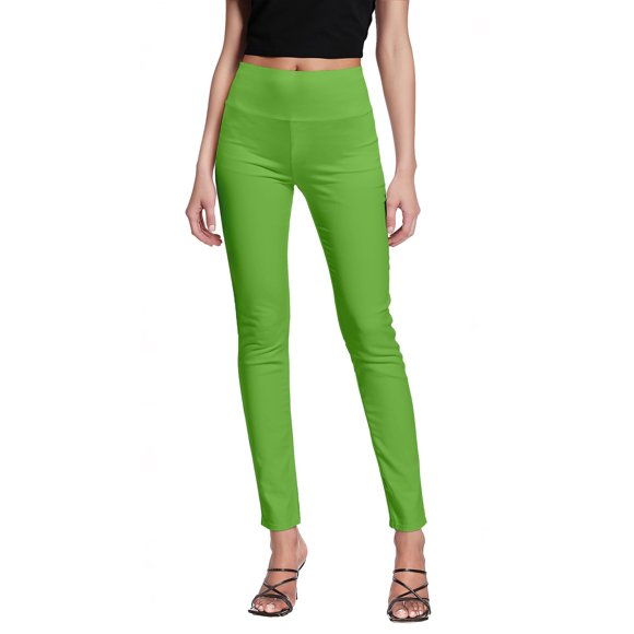 Pantalón Hybrid & Company con cintura elástica supercómoda KP44972, color lima M