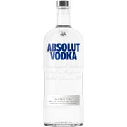 Absolut Original Vodka, 1.75 L Bottle, 40% ABV. Contains no dairy.