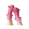 thumbnail image 2 of JUNWELL Funny Animal Socks for Family 3D Novelty Knit Shark Socks Creative Christmas Floor Winter Warm Socks  Fun Gift Yellow-green mosaic dragonKids, 2 of 7