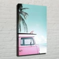 thumbnail image 3 of Beach Poster Coastal Wall Art Surfboad & Pink Car Poster Ocean Canvas Wall Art Coastal Cowgirl Aesthetic Room Poster  Green Preppy Print, Summer Beachy Surfing Poster, 3 of 8