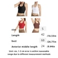 thumbnail image 3 of Jumpingount Ropa interior Inalámbrico Seguro La correa para el cuello Copa completa Carpeta de pecho delgada Sujetadores de vendaje de compresión Correr Camisetas sin mangas Marrón S Jumpingount AP017054-04, 3 of 6