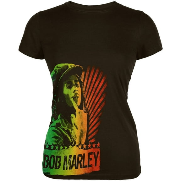 Bob Marley Women's Juniors Think Short Sleeve T Shirt
