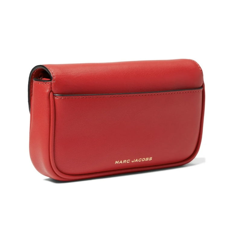 Marc Jacobs J Marc Mini True Red Shoulder Bag with Logo Buckle in