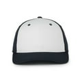 thumbnail image 2 of Outdoor Cap PTM-850 Mid Crown, Structured Premium Protech Mesh Cap-White/Navy/Navy-Youth, 2 of 8