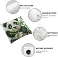 thumbnail image 6 of Fenyluxe Be Happy Panda Pillow Covers ,Panda Gifts,Panda Gifts for Girls Women,Panda Decor,Panda Bear Gifts,Baby Animals Nursery Decor,Panda Pillow Case White, 6 of 7