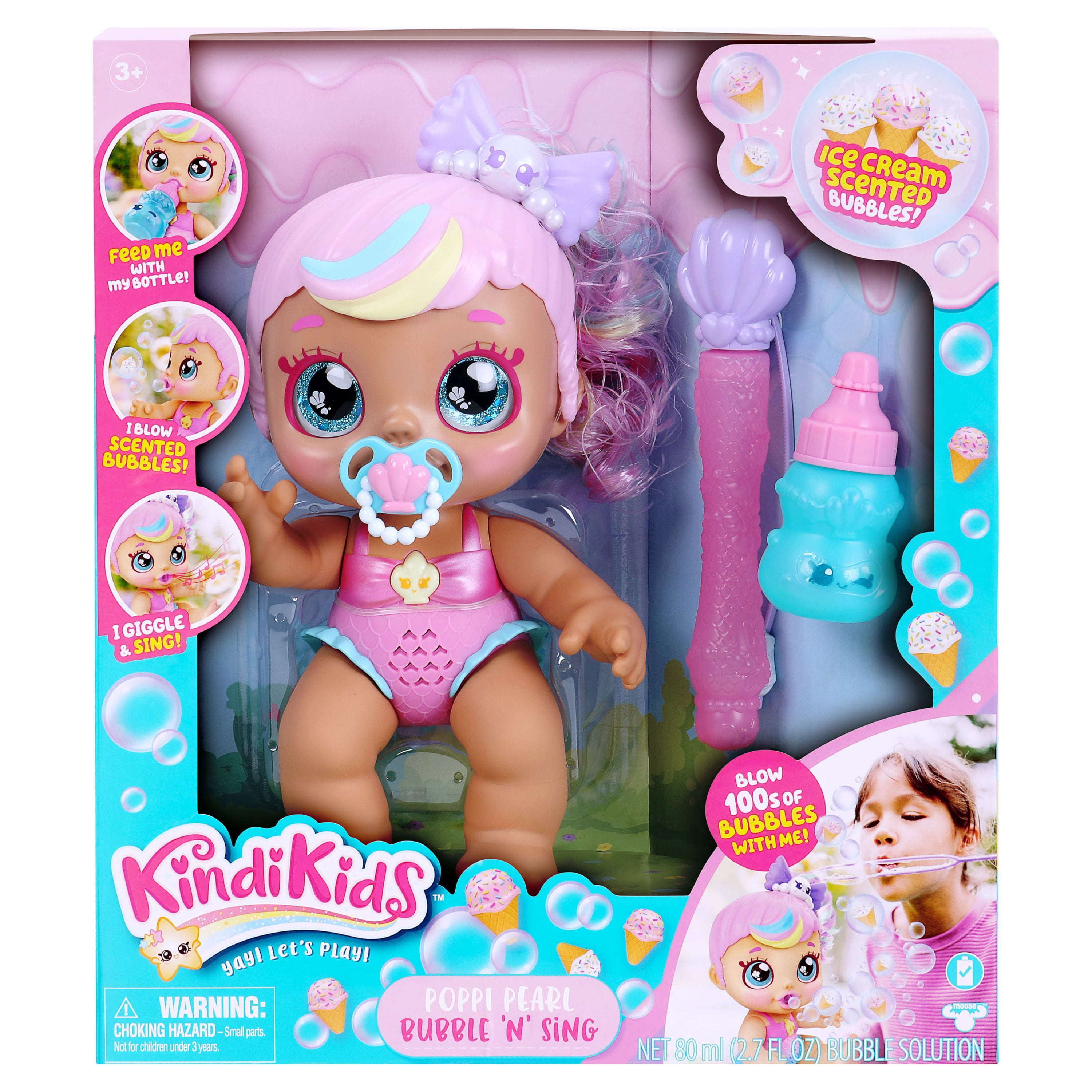 Kindi Kids Collectible Kids Doll, Multicolor, 5.31" x 11.42" x 12.99"