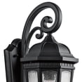 thumbnail image 3 of Kichler Builder 9033BKT Courtyard Outdoor Wall 1 Light in Textured Black, 3 of 7