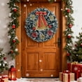 thumbnail image 6 of Artificial Christmas Wreath, Decorative Green Wreath for Front Door Wall, Festive Hanging ornament for Indoor Outdoor Holiday Decor(d), 6 of 6