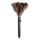 thumbnail image 1 of Feather Dusters Brown Washable Portable Compact Chicken Feathers ABS Mini Duster with Handle for Household, 1 of 5