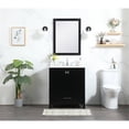 thumbnail image 6 of 30 inch single bathroom vanity in black with backsplash, 6 of 8