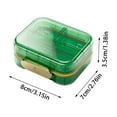 thumbnail image 2 of Portable Travel Organizer With 7 Compartments Weekly For Daily And Small Container For Pocket Purses Sturdy Meal Prep Containers Christmas Cookie Storage Containers Bowl Food Container Rectangular, 2 of 3