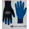 thumbnail image 2 of Bumble and bumble Foam Coated BBH Work Gloves, X-Large, 10 Pairs per Pack, Latex Black/Blue, 2 of 4