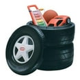 thumbnail image 3 of Little Tikes Classic Racing Tire Plastic Toy Chest, Black, 3 of 6