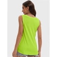 thumbnail image 3 of Women's V-Neck Sleeveless Tunic Top - Loose Fit Casual Tank with Curved Hem, Summer Comfort Wear, 3 of 4