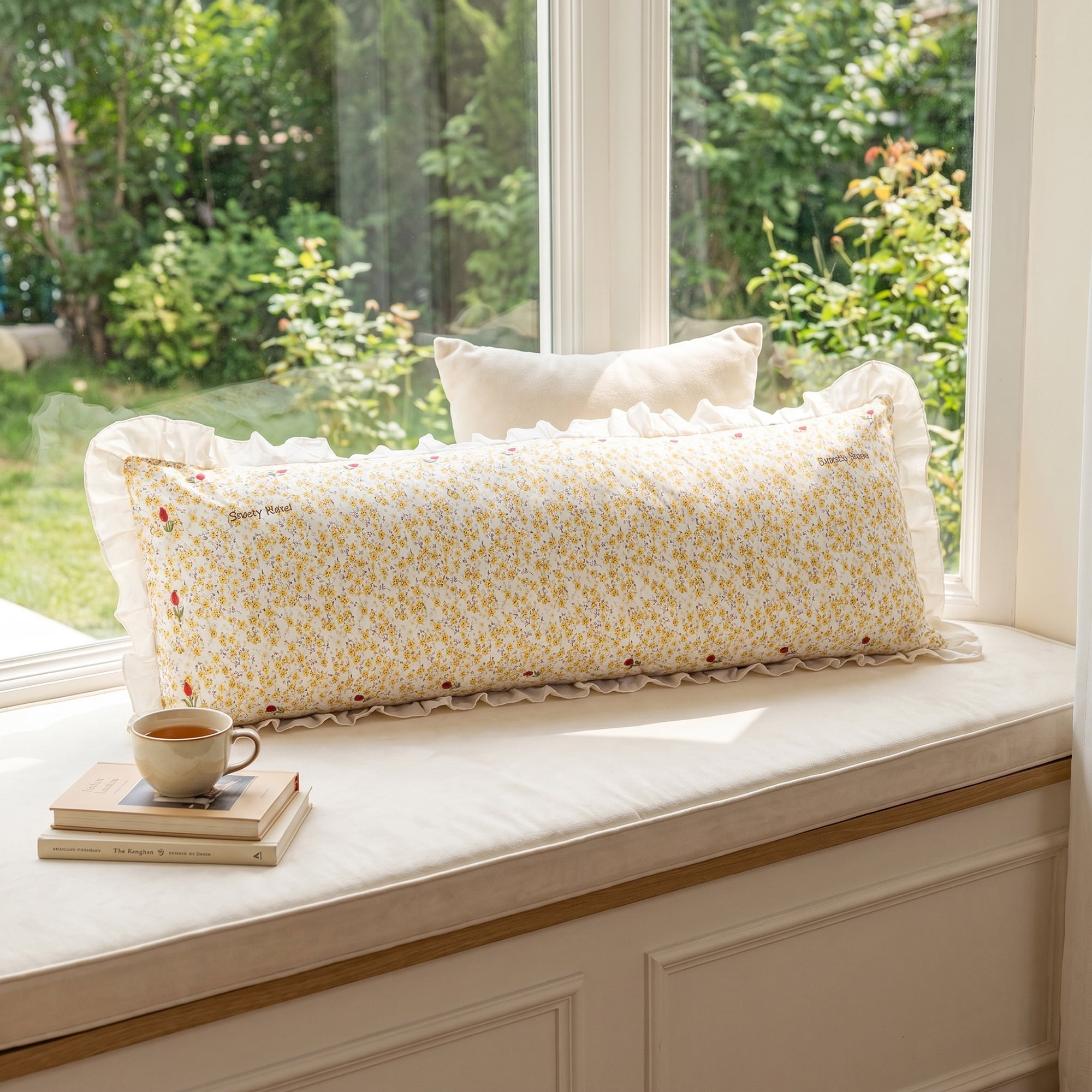 Unique Bargains 1 Pack Pillowcase Soft Cooling Polyester Breathable Cover ["20\"x48\""] Yellow