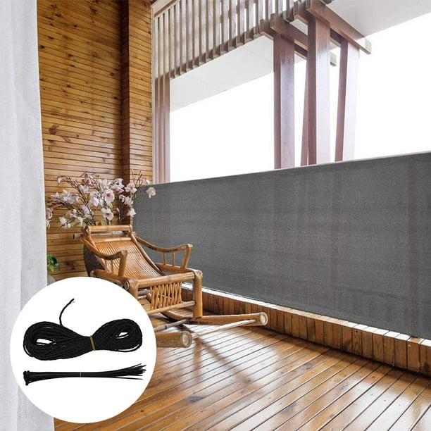 ZTOO Balcony Privacy Screen Balcony Safety Protection Cover Ventilated