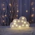 thumbnail image 4 of Luz nocturna Led con forma de nube que funciona con pilas para niña, bebé, habitación de niños, decoración de mesa, suministros para fiestas (blanco), 4 of 5