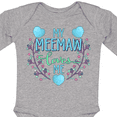 thumbnail image 4 of Inktastic My Meemaw Loves Me with Flowers and Hearts Boys or Girls Long Sleeve Baby Bodysuit, 4 of 5
