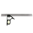 thumbnail image 2 of LOVIVER 300mm Adjustable Woodcraft COMBINATION SQUARE Set Angle Ruler Measuring Tool, 2 of 8