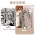 thumbnail image 4 of EASTIN 2Pcs Pants Hanger 6 Layers Space Saving Pants Hangers Stainless Steel Trouser Hanger Multiple Layers Clothes Hanger 6 In 1 Non-Slip Closet Storage Organizer Rack for Pants Scarf, 4 of 9