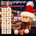 thumbnail image 4 of Shaking Wooden Man Figurine, Shaking Feet Woodens Doll with 12PCS Magnetic Expressions, Handmade Shaking Feet Wooden Car Dashboard Decorations, Creative Wood Desktop Decor(Mixed, 2 Set), 4 of 7