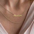 thumbnail image 4 of Personalized Name Necklace Layering Set with Paper Clip Chain, 4 of 9
