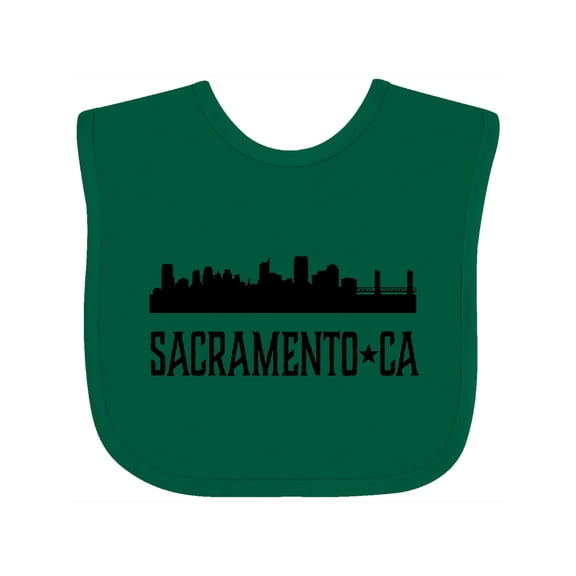 Inktastic Sacramento California City Skyline Boys or Girls Baby Bib