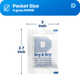 50 Sachets Déshydratant Adsorbco - Tamis Moléculaire Rechargeable 5g - Neuf