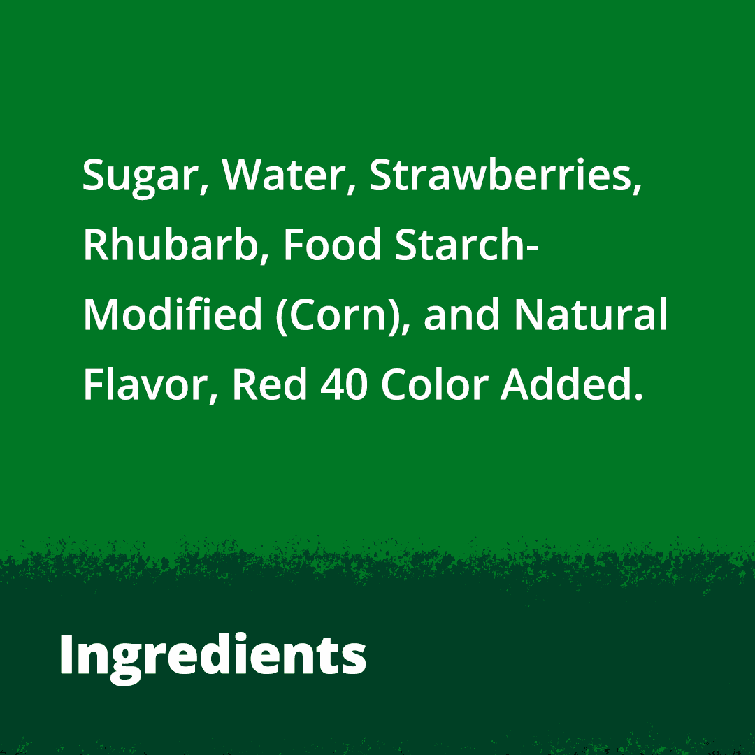 Lucky Leaf Premium Strawberry Rhubarb Fruit Filling and Topping, 21 oz Can
