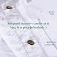 thumbnail image 7 of California Design Den Textured Oversized King Duvet Cover & Sham Set, 3 Piece Set Includes 120" x 98" Duvet & 2 Shams to Fit Oversized King Size Duvet Insert (Geo Matelassé), 7 of 7