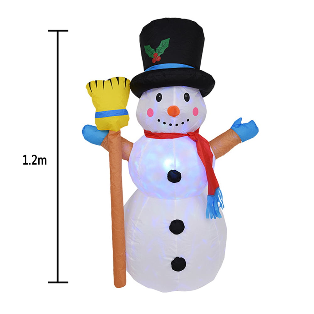 Big Snowman DearSun 4FT High Christmas Inflatable Outdoor Lighted Snowman Big Yard Party Decoration 