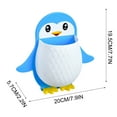 thumbnail image 6 of ​Penguin Wall Mounted Storage Rack 2.2x7.9x7.7in - No-Drill Bathroom Shelf for Toothbrush/Makeup/Remote Control, Drainage Hole Plastic Organizer (Dorm/Bedside)​, 6 of 6