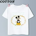 thumbnail image 5 of Camisetas de algodón con estampado de manga corta para niños y niñas, con estampado de dibujos animados de Mickey Mouse de Disney y Anime, de verano, 5 of 5