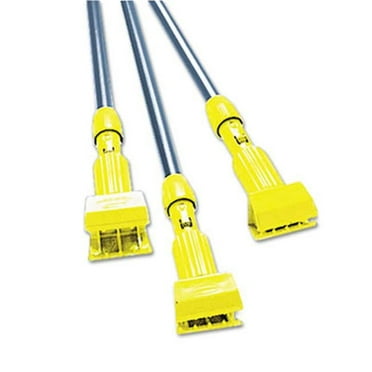 Rubbermaid Commercial Gripper Fiberglass Mop Handle, Yellow/Gray