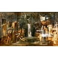 thumbnail image 2 of Burne–Jones, Edward 24x16 Gold Ornate Wood Framed with Double Matting Museum Art Print Titled - Fontana della Giovinezza, 2 of 4