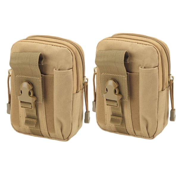Riñonera táctica deportiva militar para exteriores, 2 unidades, cinturón deportivo de estrategia, monedero, funda para teléfono móvil de 6 pulgadas, riñonera deportiva de estrategia militar